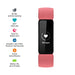 Fitbit Inspire 2 - Black - activity tracker with band - silicone - desert rose - band size: S/L - monochrome - Bluetooth