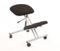 Kneeling Stool Black Fabric Silver Frame OP000072