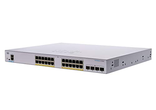 Cisco Business 350 Series 350-24FP-4X - Switch - L3 - Managed - 24 x 10/100/1000 (PoE+) + 4 x 10 Gigabit SFP+ - rack-mountable - PoE+ (370 W)