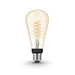 Philips Hue White Edison - LED filament light bulb - shape: ST72 - E27 - 7 W (equivalent 40 W) - class A+ - warm white light - 2100 K