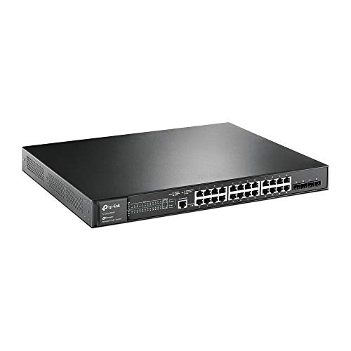 TP-Link JetStream TL-SG3428MP - Switch - Managed - 24 x 10/100/1000 (PoE+) + 4 x Gigabit SFP - rack-mountable - PoE+ (384 W)