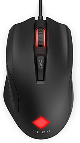 OMEN by HP Vector - Mouse - right-handed - 6 buttons - wired - USB 2.0 - black - for HP 14, 15, 17, ENVY 13, 17, ENVY x360, Pavilion 15, Pavilion Gaming 15, Stream 11