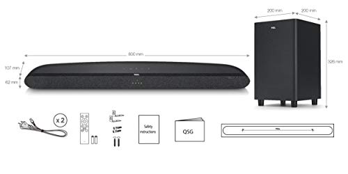 TCL ALTO 6+ TS6110 - Sound bar system - for TV - 2.1-channel - wireless - Bluetooth