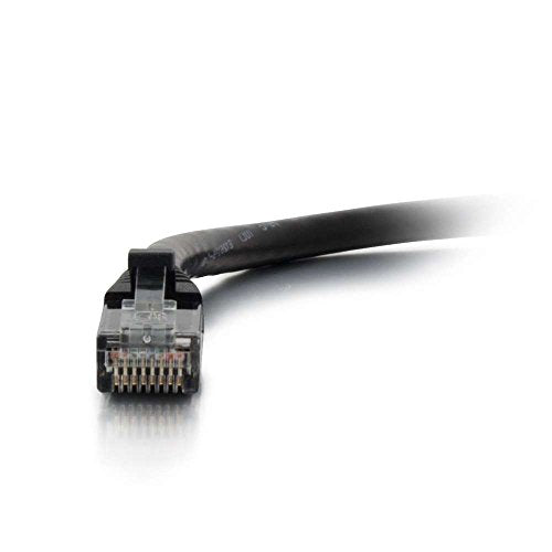 C2G Cat5e Booted Unshielded (UTP) Network Patch Cable - Patch cable - RJ-45 (M) to RJ-45 (M) - 50 cm - UTP - CAT 5e - molded, snagless, stranded - black