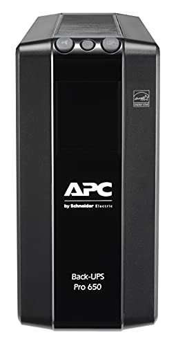 APC Back-UPS Pro BR650MI - UPS - AC 230 V - 390 Watt - 650 VA - USB - output connectors: 6 - black