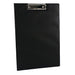 Best Value Q Connect Foolscap/A4 PVC Foldover Clipboard - Black