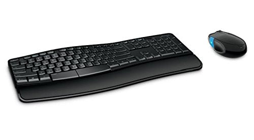 Best Value Microsoft Sculpt Comfort Desktop Keyboard and Mouse Set, UK Layout - Black
