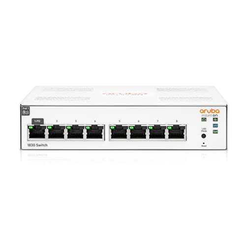 HPE Aruba Instant On 1830 8G Switch - Switch - smart - 8 x 10/100/1000 - desktop