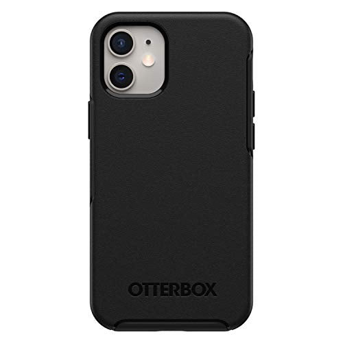 OtterBox Symmetry Series - ProPack Packaging - back cover for mobile phone - polycarbonate, synthetic rubber - black - for Apple iPhone 12 mini