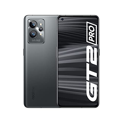 Realme GT 2 Pro - 5G smartphone - dual-SIM - RAM 12 GB / 256 GB - OLED display - 6.7" - 3216 x 1440 pixels (120 Hz) - 3x rear cameras 50 MP, 50 MP - front camera 32 MP - steel black