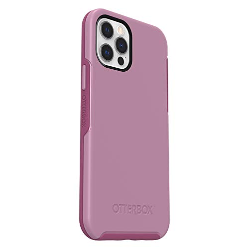 OtterBox Symmetry Series - Back cover for mobile phone - polycarbonate, synthetic rubber - cake pop pink - for Apple iPhone 12, 12 Pro