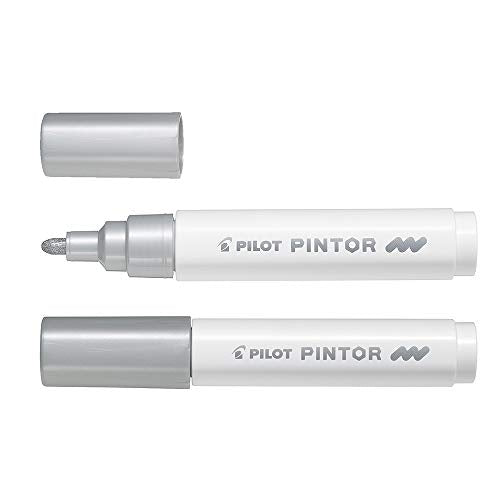Pilot Pintor Medium Bullet Tip Paint Marker 4.5mm Silver Single Pen 4902505542091
