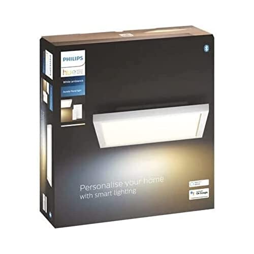 Philips Hue White ambiance Aurelle - Ceiling light panel - LED - 39 W - class F - warm to cool white light - 2200-6500 K - rectangle - white