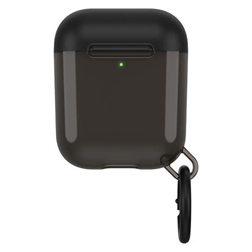 OtterBox Ispra Series - Case for wireless earphones - polycarbonate, zinc alloy, thermoplastic elastomer (TPE) - black hole - for Apple AirPods