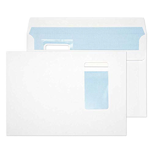Best Value Blake Purely Everyday C5 162 x 229 mm 100 gsm Self Seal Wallet Portrait Window Envelopes (6805PW) White - Pack of 500