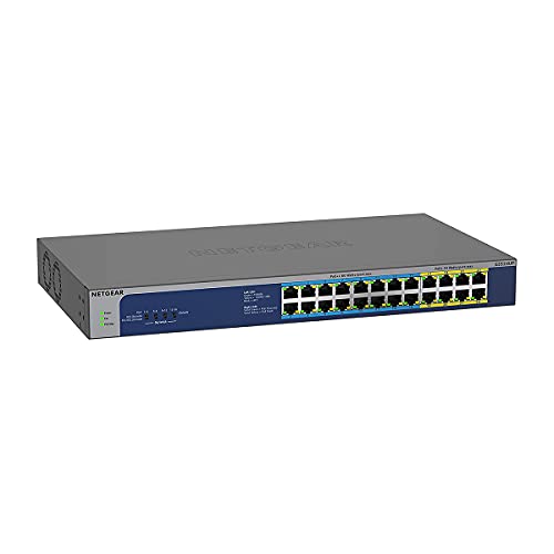 NETGEAR GS524UP - Switch - unmanaged - 8 x 10/100/1000 (PoE+) + 16 x 10/100/1000 (PoE++) - desktop, rack-mountable - PoE++ (480 W) - AC 100 - 230 V