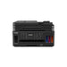 Canon PIXMA G7050. A4 Multifinction Refillable Ink Tank Printer. Print/Copy/Scan/Fax. Mono Print Speed Approx. 13.0 ipm, Colour Print Speed Approx. 6.8 ipm. Auto Duplex Print, Cartridge Yield (Plain paper) Black: 6,000 pages, Colour: 7,700 pages. Cassette: Max. 250 sheets. Automatic Document Feeder Up to 35 Sheets. Hi-Speed USB Ethernet: Wi-Fi: IEEE802.11 b/g/n Apple AirPrint Google Cloud Print. Windows and MacOS iOS, Android