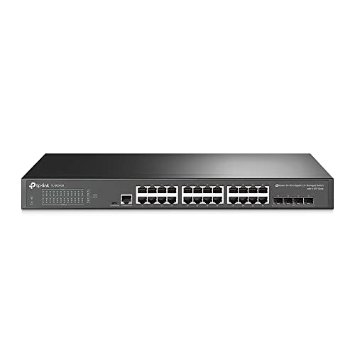 TP-Link JetStream TL-SG3428 - Switch - Managed - 24 x 10/100/1000 + 4 x Gigabit SFP - rack-mountable