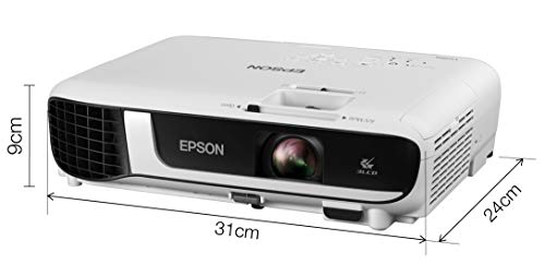 Epson EB-X51 - 3LCD projector - portable - 3800 lumens (white) - 3800 lumens (colour) - XGA (1024 x 768) - 4:3 - white