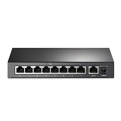 TP-Link TL-SF1009P - Switch - unmanaged - 8 x 10/100 (PoE+) + 1 x 10/100 - desktop - PoE+ (65 W)