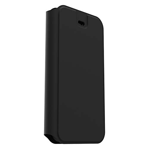 OtterBox Strada Series Via - Flip cover for mobile phone - polyurethane, polycarbonate - black night - for Apple iPhone 12, 12 Pro
