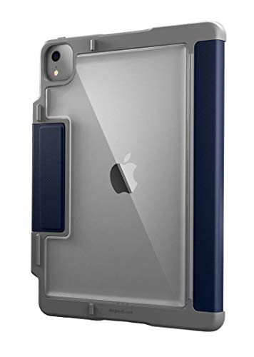 STM Dux Plus 10.9 Inch Apple iPad Air 4th Generation Folio Tablet Case Midnight Blue Polycarbonate TPU Magnetic Closure 6.6 Foot Drop Tested Instant O