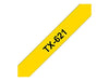 Brother - Black, yellow - Roll (0.9 cm x 15.2 m) 1 roll(s) laminated tape - for P-Touch PT-7000, PT-8000, PT-PC