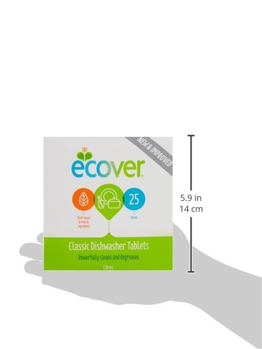 Best Value Ecover Dishwasher 25 Tablets (Pack of 2)