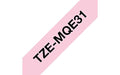 Brother TZe-MQE31 - Black on pastel pink - Roll (1.2 cm x 8 m) 1 roll(s) laminated tape - for Brother PT-D210, D600, H110, P750, P950, P-Touch Cube PT-P300, P-Touch Cube Pro PT-P910