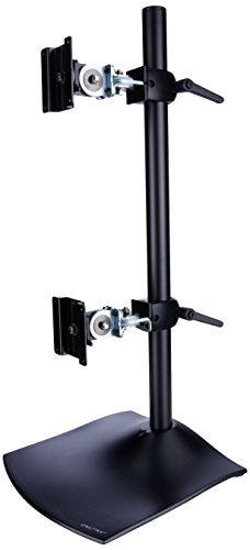 Ergotron DeskStand DS100 - Stand for 2 LCD displays - aluminium, steel - black - screen size: up to 27"