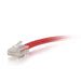 C2G Cat5e Non-Booted Unshielded (UTP) Network Patch Cable - Patch cable - RJ-45 (M) to RJ-45 (M) - 50 cm - UTP - CAT 5e - stranded, uniboot - red