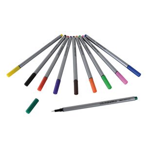 Best Value Hainenko 729700 Fineliner Pen - Assorted Colours (Pack of 10)