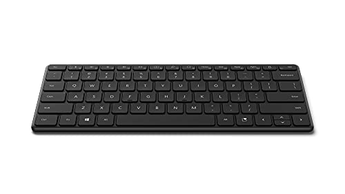Microsoft Designer Compact - Keyboard - wireless - Bluetooth 5.0 - UK/Irish - matte black