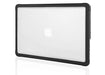 STM Dux 13 Inch Apple Macbook Air Retina 2018 2020 Notebook Case Transparent Black Slim and Lightweight Textured Friction Rubber Feet Ventilated Base