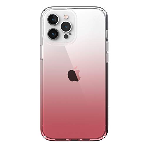 Speck Presidio Perfect Clear iPhone 12 Pro Max Ombre Rose Shell Transparent Case Antibacterial Crash Proof Scratch Resistant Shock Resistant