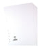 Elba A4 Manilla 160gsm Subject Dividers Europunched 10 Part White