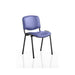 ISO Stacking Chair Blue Vinyl Black Frame BR000063