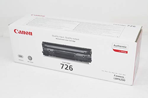Canon 726 - 3483B002 - 1 x Black - Toner Cartridge - For iSENSYS LBP6200d,LBP6230dw