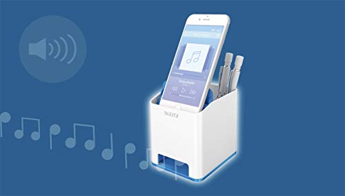 Best Value Leitz 53631023 Sound pencil case (sound amplification function, WOW) white/metallic pink