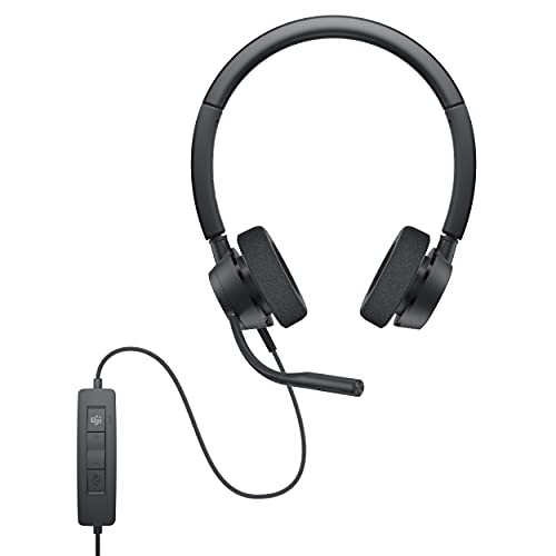 Dell Pro Stereo Headset WH3022 - Headset - wired - USB - Zoom Certified, Certified for Microsoft Teams - for OptiPlex 5090, 7090