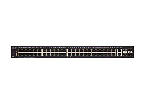 Cisco Small Business SF350-48 - Switch - L3 - Managed - 48 x 10/100 + 2 x 10/100/1000 + 2 x combo Gigabit SFP - rack-mountable
