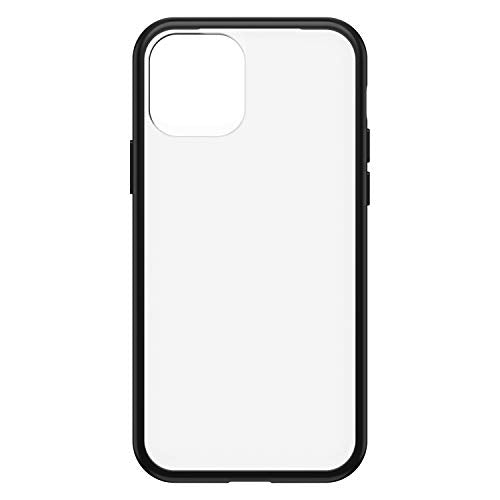 OtterBox React Series - Back cover for mobile phone - black crystal - for Apple iPhone 12, 12 Pro