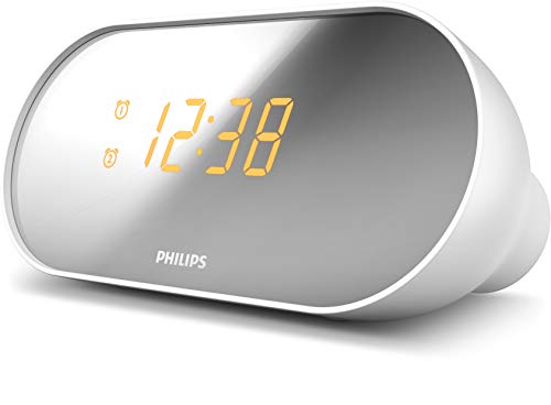 Clock Radio With Mirror Finish Display