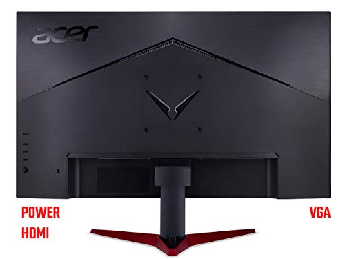 Acer NITRO VG0 Nitro VG220Qbmiix 21.5 inch Full HD Gaming Monitor IPS Panel FreeSync 75Hz Refresh Rate 1ms Response Time HDMI VGA Black Red
