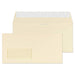 Best Value Blake Premium Business DL 110 x 220 mm 120 gsm Peel & Seal Wallet Window Envelopes (61884) Cream Wove - Pack of 500