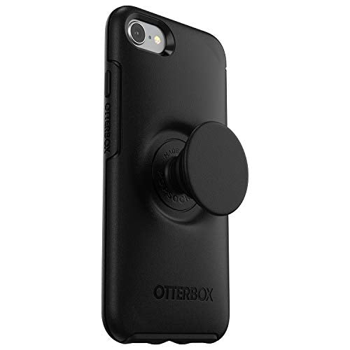 OtterBox Otter + Pop Symmetry Series - Back cover for mobile phone - polycarbonate, synthetic rubber - black - for Apple iPhone 7, 8, SE (2nd generation)