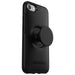 OtterBox Otter + Pop Symmetry Series - Back cover for mobile phone - polycarbonate, synthetic rubber - black - for Apple iPhone 7, 8, SE (2nd generation)