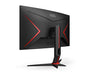 AOC Gaming C27G2ZU/BK - LED monitor - curved - 27" - 1920 x 1080 Full HD (1080p) @ 240 Hz - VA - 300 cd/m - 3000:1 - 0.5 ms - 2xHDMI, DisplayPort - speakers - black, red