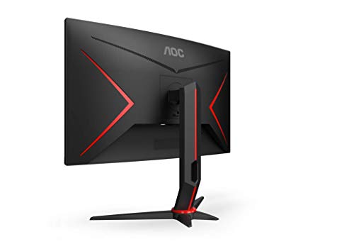 AOC Gaming C27G2ZU/BK - LED monitor - curved - 27" - 1920 x 1080 Full HD (1080p) @ 240 Hz - VA - 300 cd/m - 3000:1 - 0.5 ms - 2xHDMI, DisplayPort - speakers - black, red