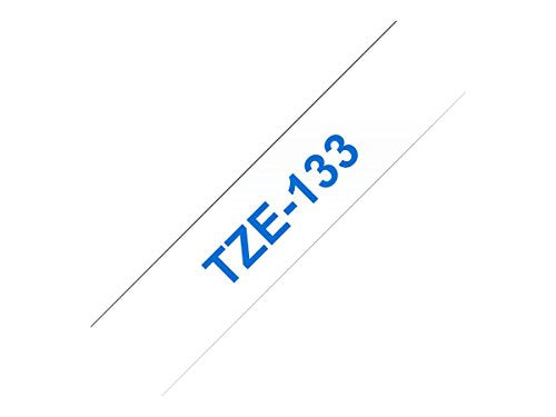 Brother TZe-133 - Blue on clear - Roll (1.2 cm x 8 m) 1 roll(s) laminated tape - for Brother PT-D210, D600, H110, P750, P950, P-Touch Cube PT-P300, P-Touch Cube Pro PT-P910